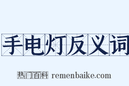 手电灯反义词是什么意思的图片